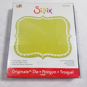 Sizzix Die Cut Frame Back, Ornate #656456 New in Box