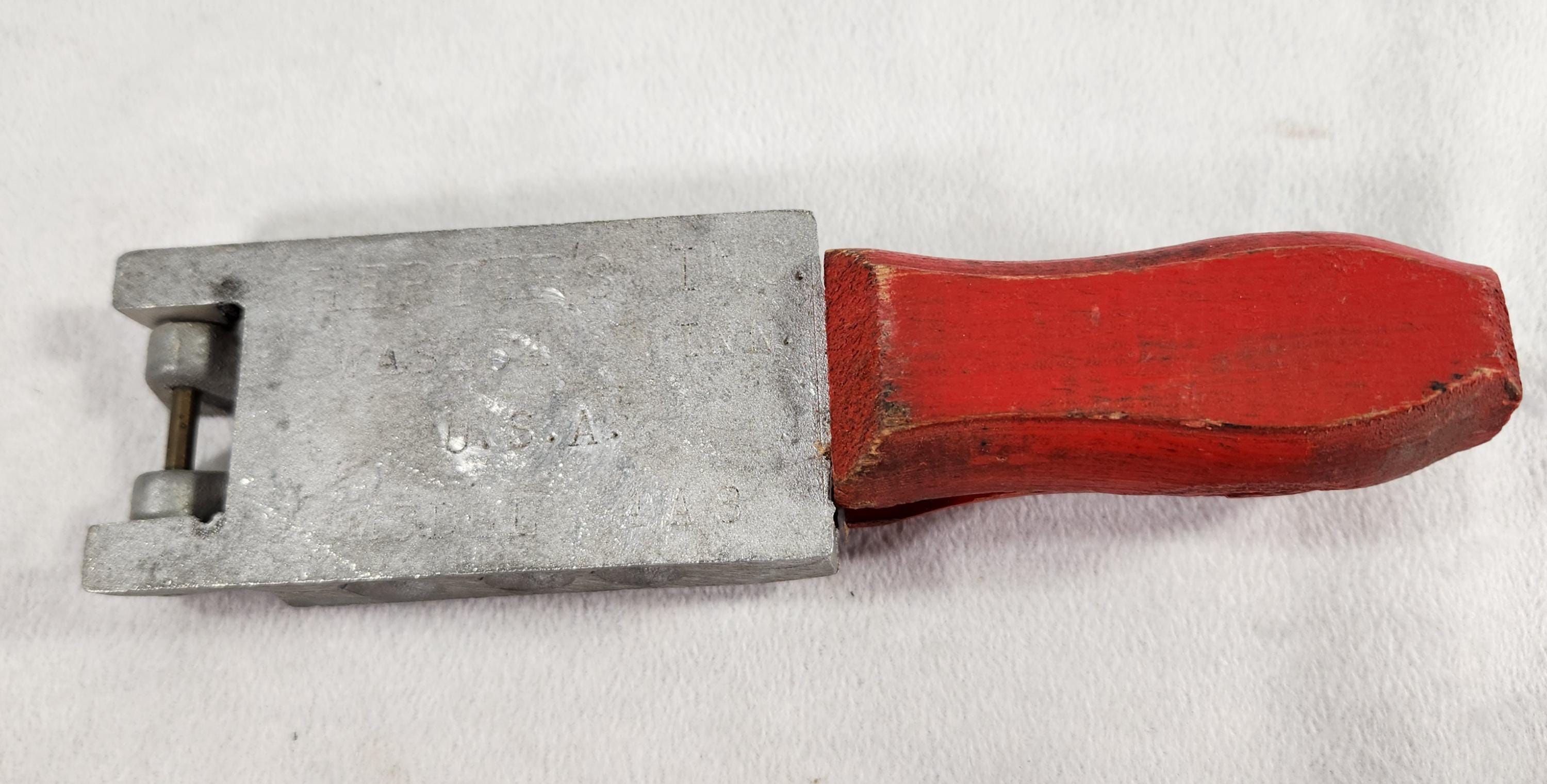 Vintage Herter's Inc. Model 4A8 Sinker Mold With Wood Handle 6 Cavity Wasec Minn.