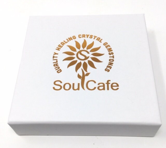 Soul Cafe Gift Box & Tag Crystal Gemstone Beads Get Well Soon Stretch Crystal Bracelet 