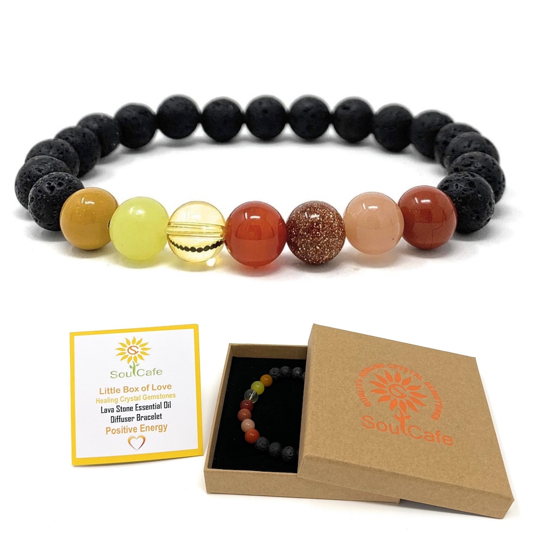 Diffuser Bracelet Lava Stone Bead Bracelet Positive Energy