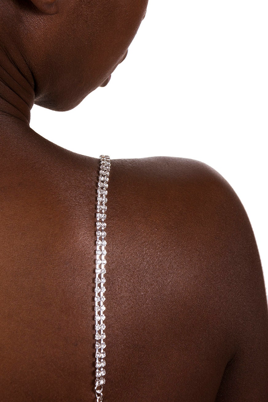 Camila Luxurious 2 Rows Diamante Bra Strap. Adjustable and Detachable