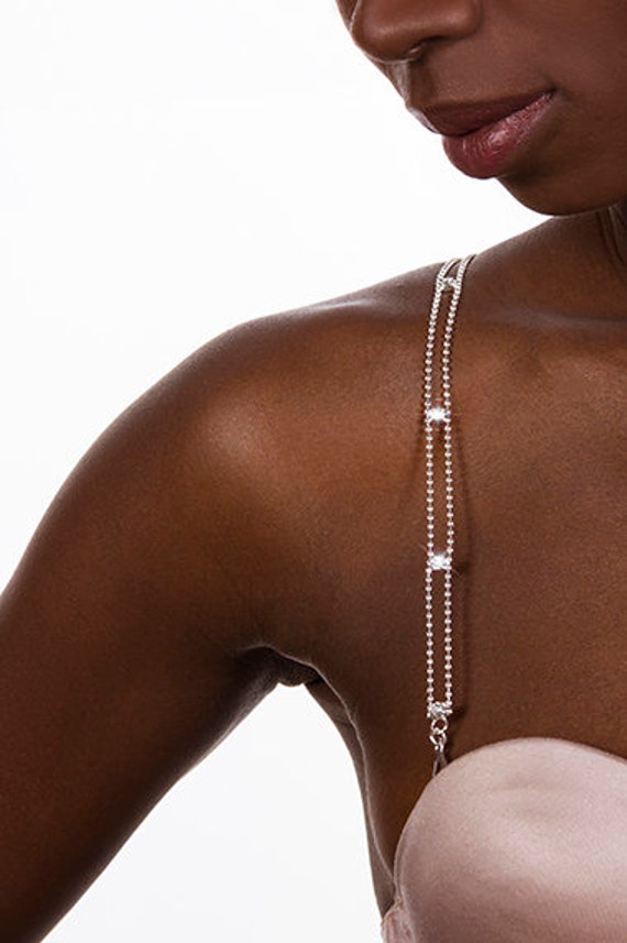 Ylse Dainty Bra Straps for All Passions With Crystals, Strapless