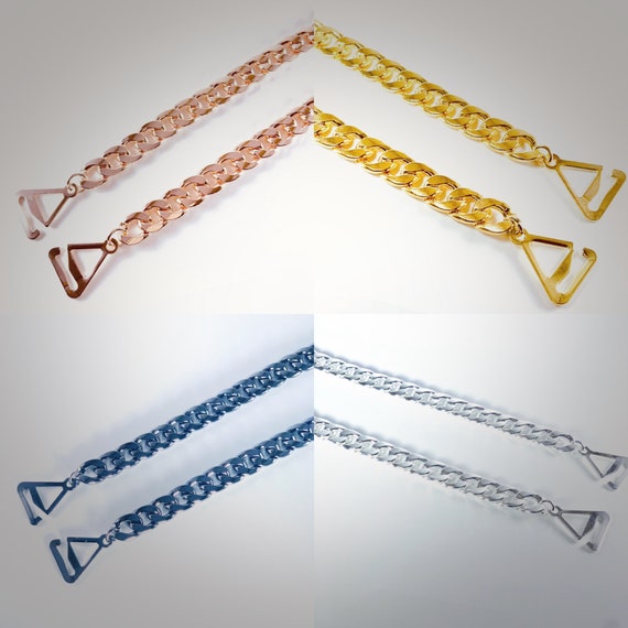 Buy Valeria Chunky Chain Bra Straps, Bra Straps Vintage Chain, Shoulder  Jewelry, Replacement Bra Straps, Strapless Bra Solution, Bra Straps Online  in India 