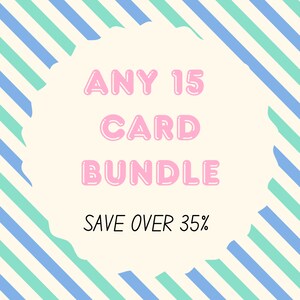 Greeting Card Bundle Multipack • Choose Any 15 Cards • Cards For Mum, Dad, Sister, Brother, Aunt, Uncle, Daughter In Law, Son, Daughter