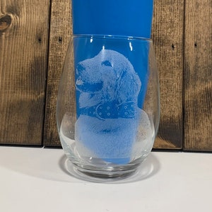 Custom Photo Etched Wine Glass: Personalized Glassware Gift