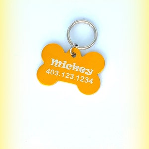Custom Dog Bone ID Tag: Personalized Aluminum Pet Tag