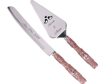 wedding cake servers knives