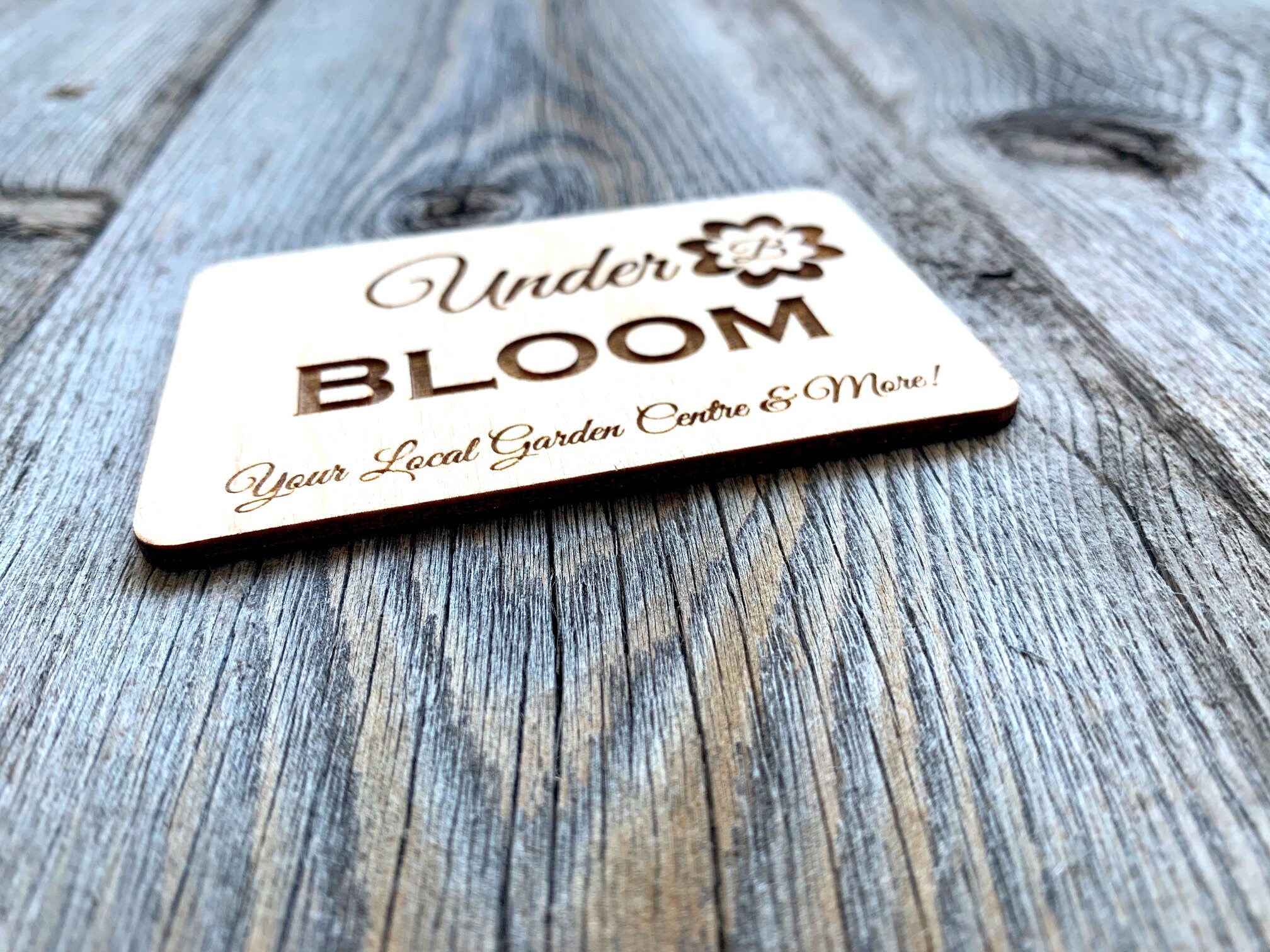 Custom Wood Business Card Laser Engraved Wood Business Card Etsy