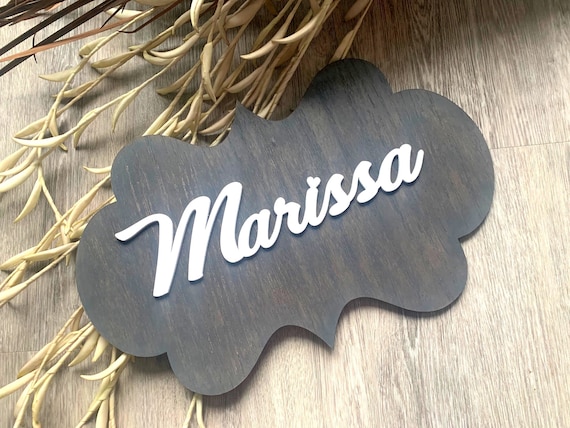 Custom Wood Name Wood Sign Cursive Name Sign Dark Weathered Grey Name Sign  15 Inch X 9 Inch Custom Cursive Last Name Sign Dark Grey - Etsy