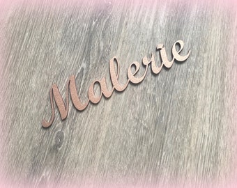Custom Wood Cursive Name Sign - Wood Sign Decorative Script Font -  Script MT Bold Font Sign - Custom Wall Sign - Personalized Wall Sign