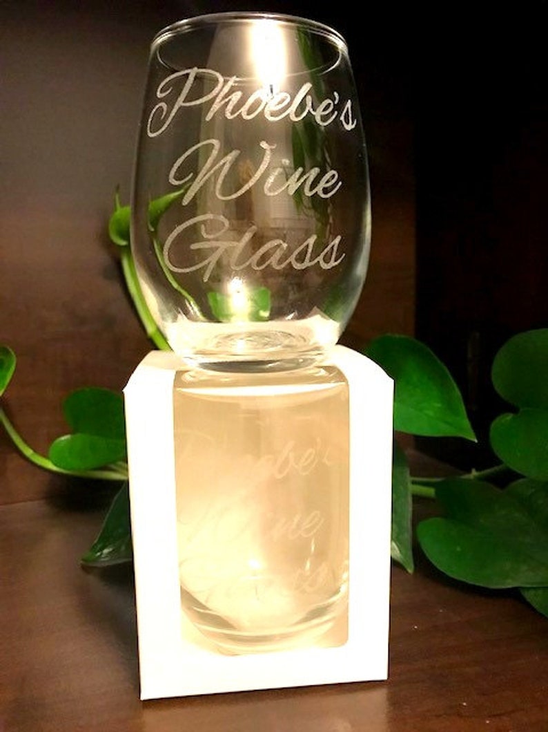 Custom Stemless Wine Glass Gift Personalized 9oz Small Etsy