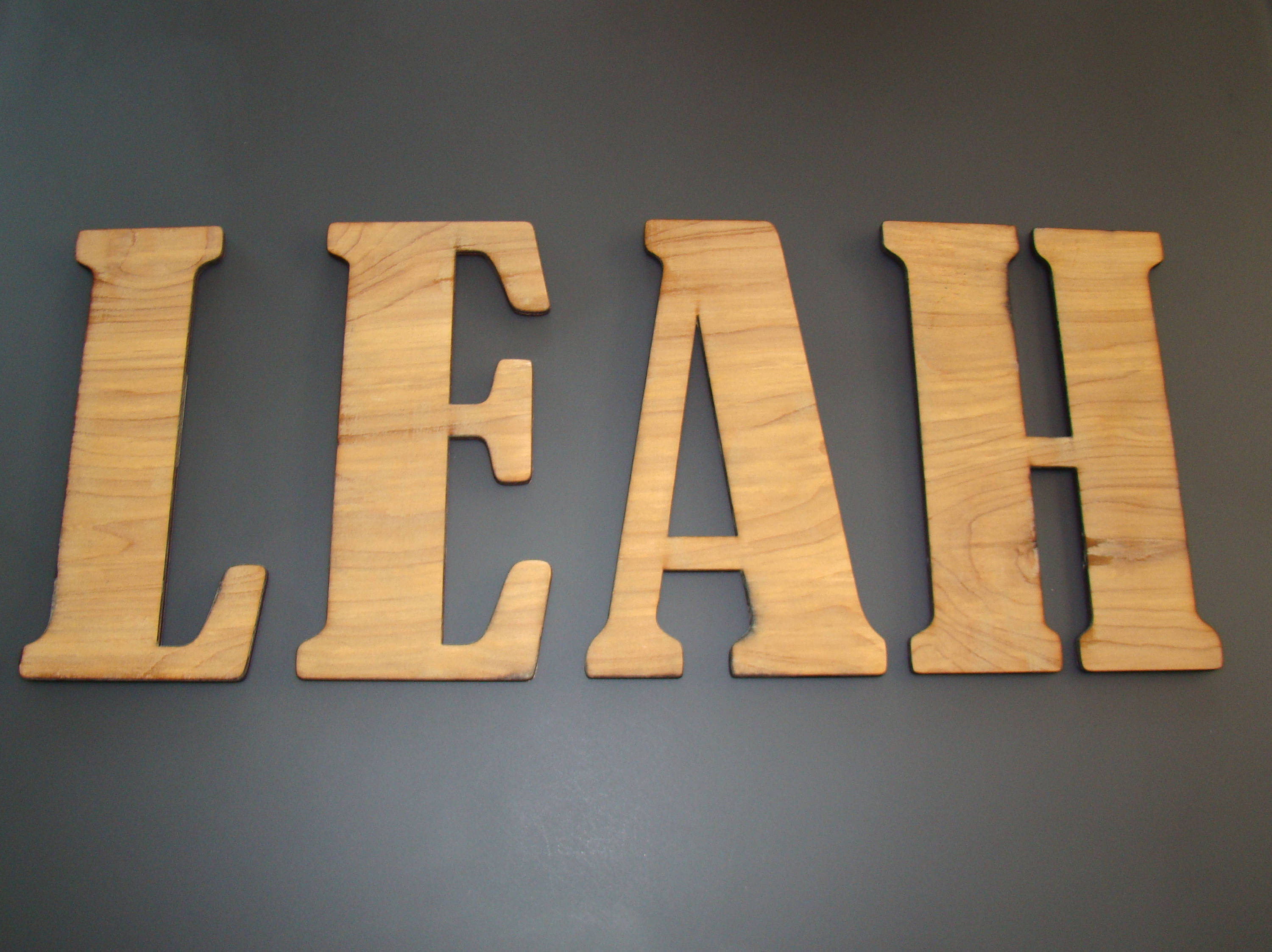 15 Inch Custom Light Oak Wood Letter: Wall Art Decor - Etsy