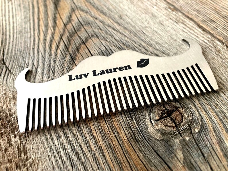 Custom Stainless Steel Beard Comb Personalized Metal Beard Etsy