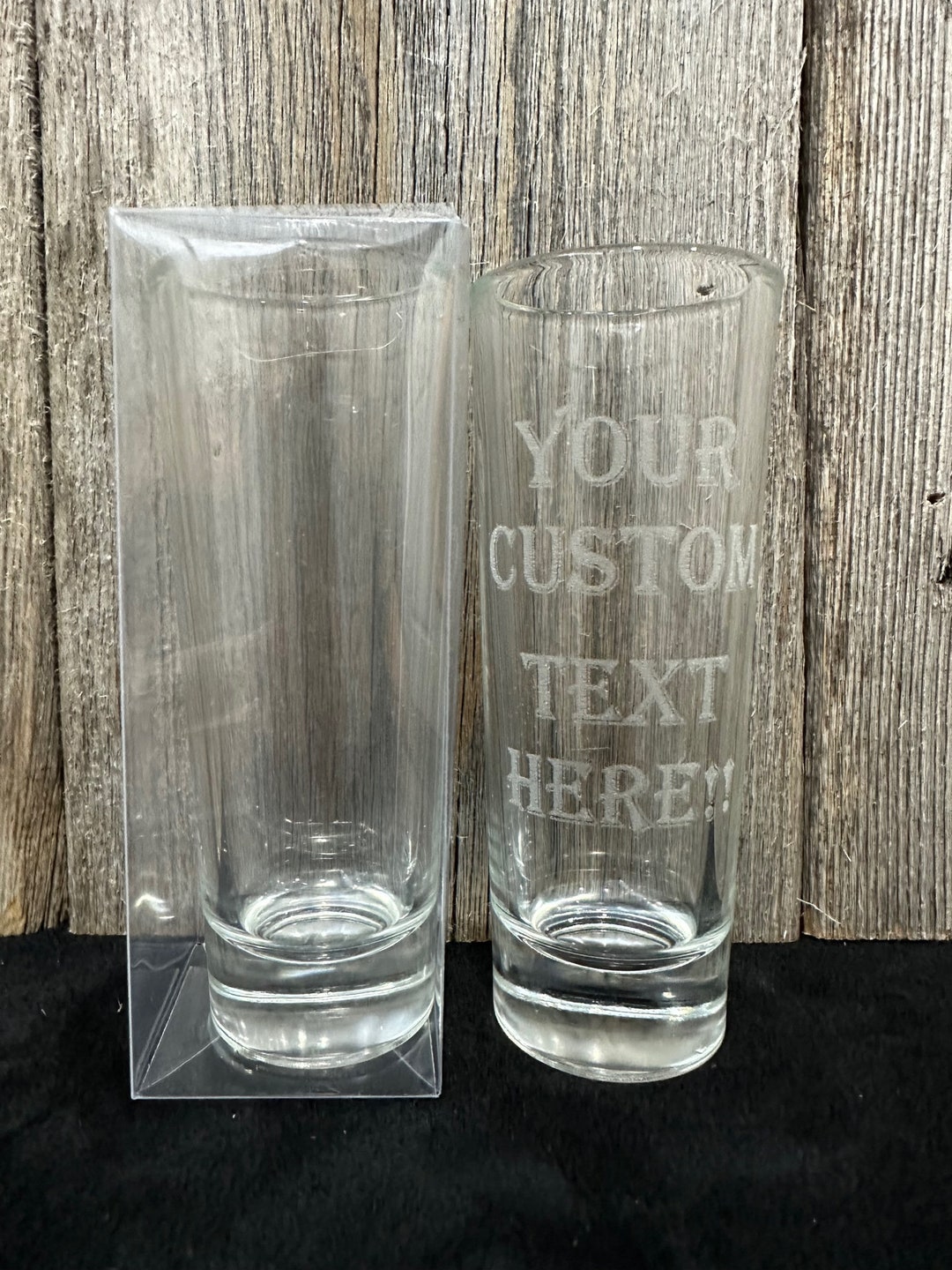 Personalized Oversize Double Shot Glass Custom Tall Shot Glass 2.5oz