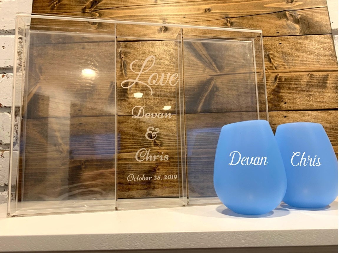 Custom Acrylic Keepsake Shadow Photo Frame Box Set With Etsy