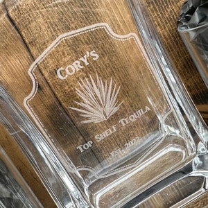 Personalized Tequila Decanter Set, Custom Tequila Glass Set, Custom Liquor Set With Shot Glasses ...