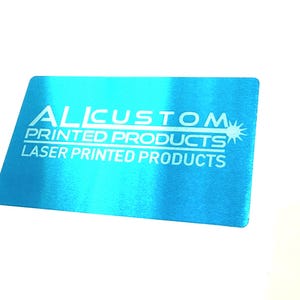 Custom Metal Business Cards 0.22mm thick - Personalized Metal Business Card - Metal Business Card - Black Metal Business Card