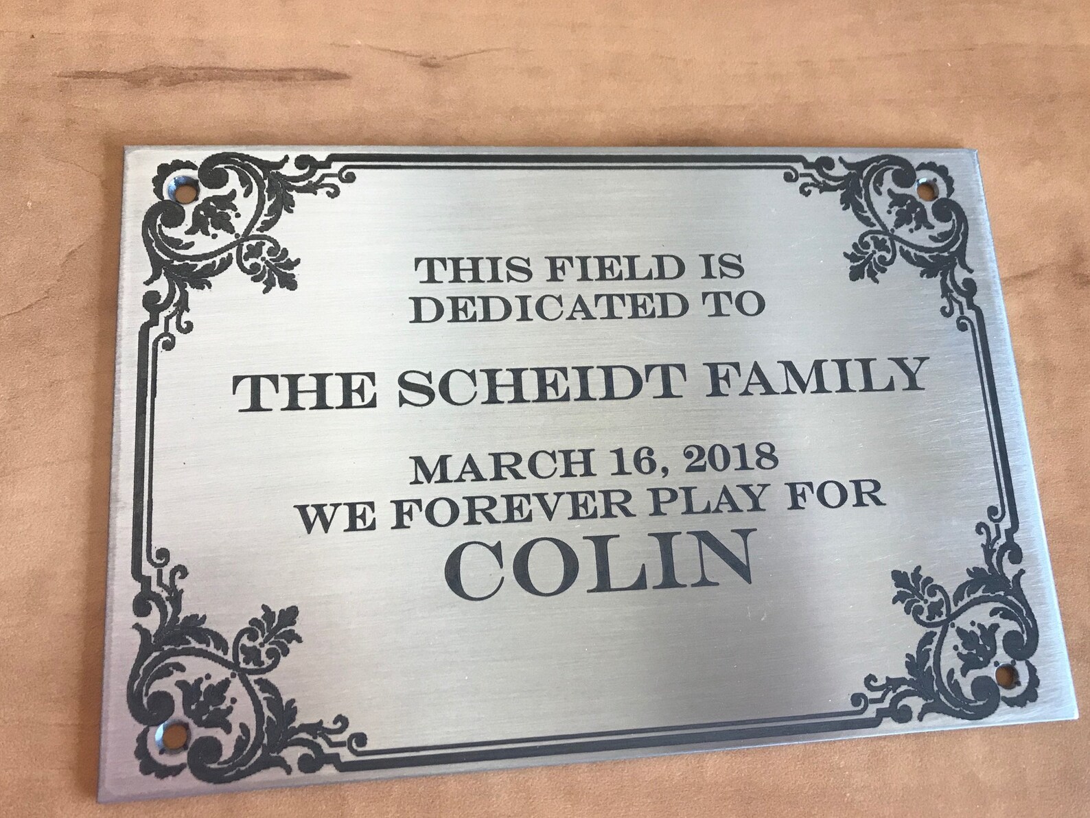 Plaques Stainless Steel Custom Personalized Engraved Etched Etsy