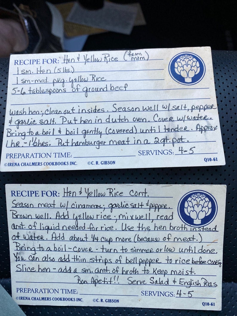 Handwritten Recipe on Casserole Dish  Custom Handwritten image 10