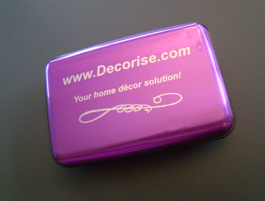 Custom Engraved Laser Printed Metal RFID Scan Protector Business Card ...