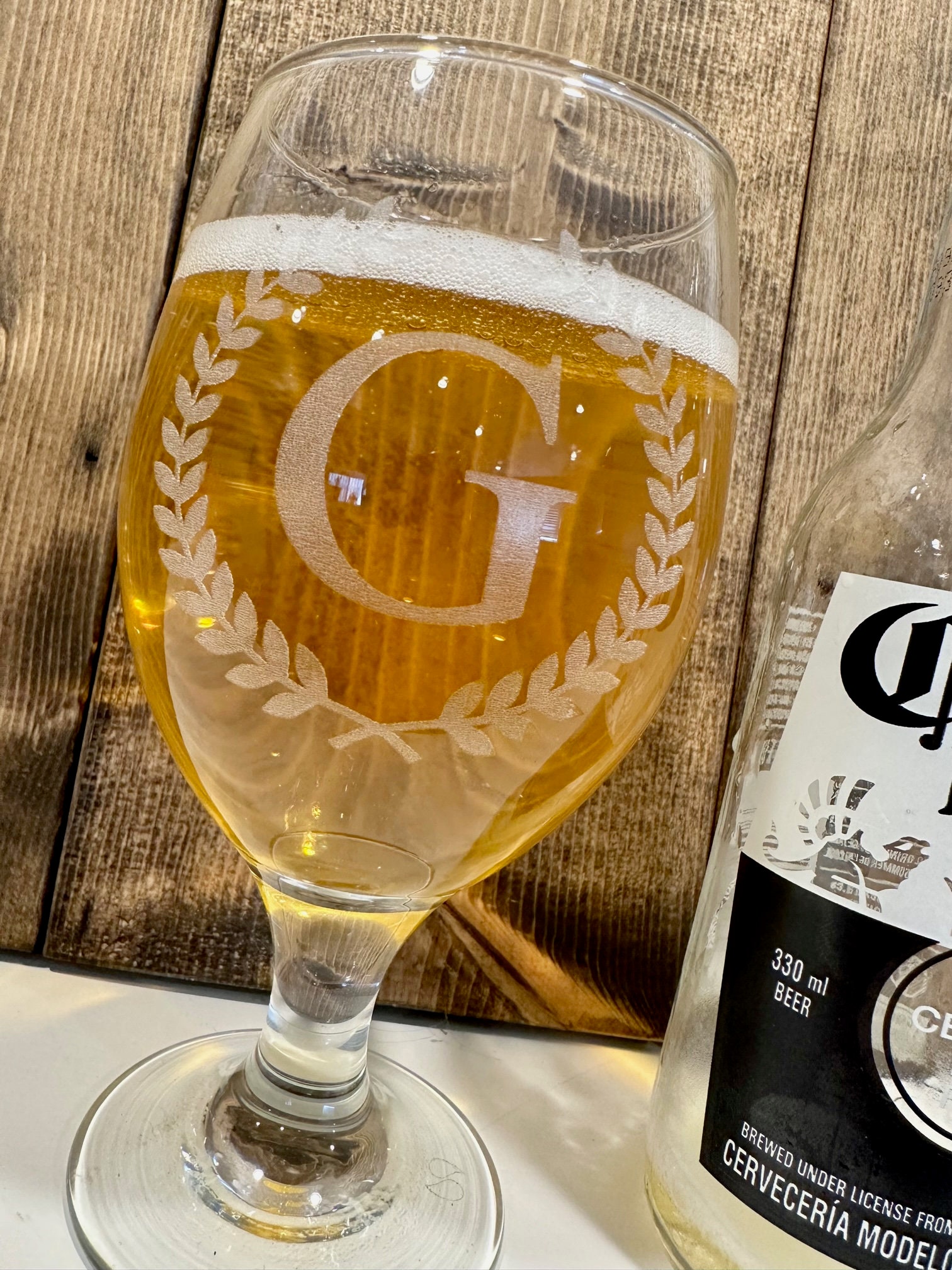 Personalized Beer Goblet: Custom Laser-etched 14oz Stemmed Glass - Etsy ...
