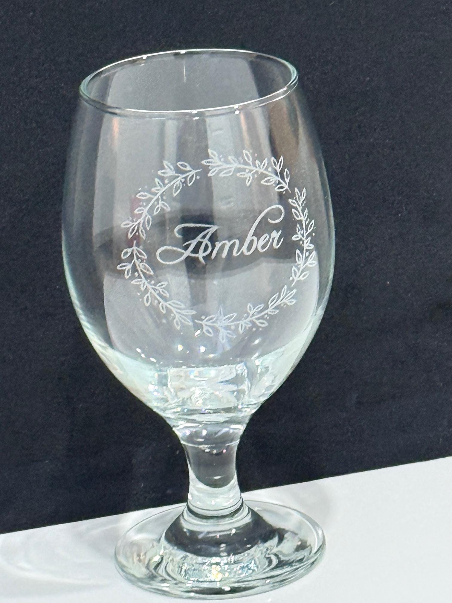 Personalized Beer Goblet: Custom Laser-etched 14oz Stemmed Glass - Etsy ...