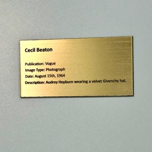 Art Museum Gallery Description Wall Sign - Custom Art Gallery Sign ...