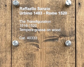 Custom Art Gallery Sign: Clear Acrylic Sign with Standoffs, Museum Style