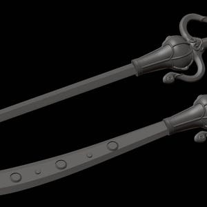 Sailor Sword (STL Files for 3d Printing)