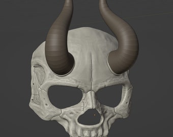 Vampire Skull Mask (STL Files for 3d Printing)