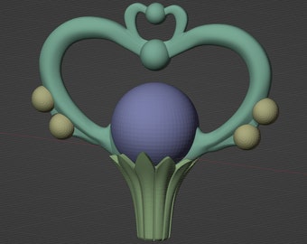 Pluto Garnet Rod (STL Files for 3d Printing)