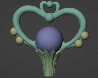 Pluto Granat Stab (STL Dateien für 3D Druck)