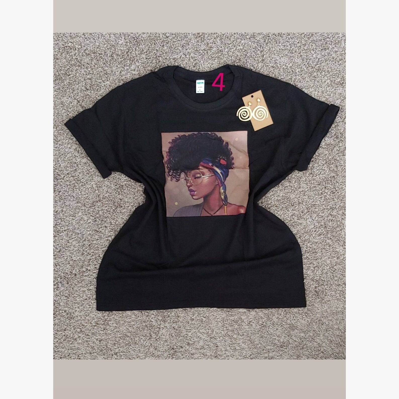 Black Girl Afro Shirt Women Afro Woman T-ShirtBlack Queen T | Etsy