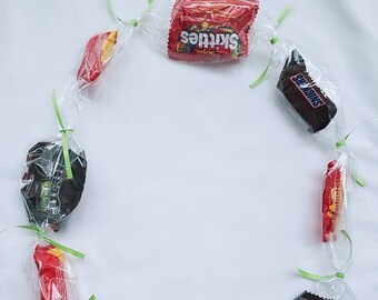 Mixed Candy Lei in Plastic Tubing