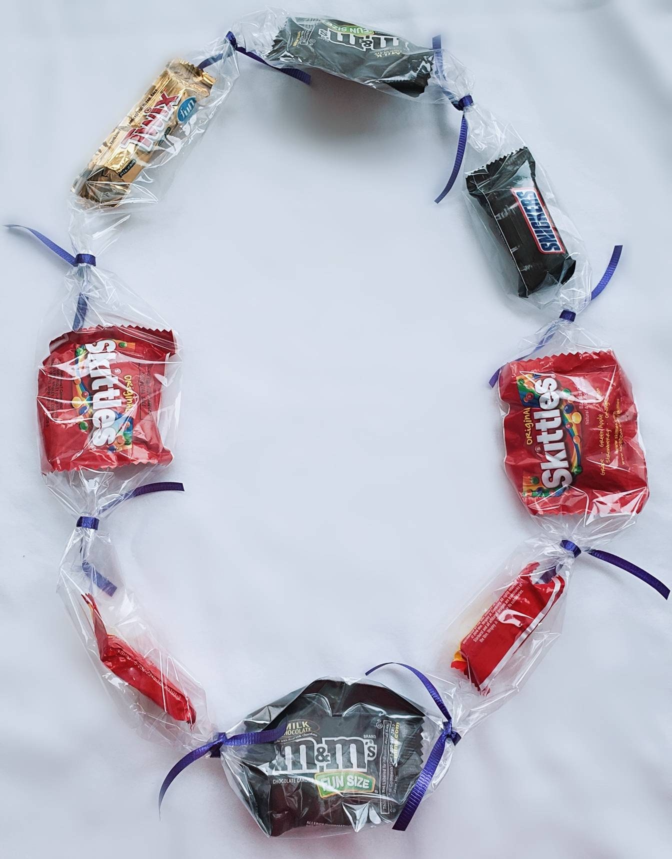 Mixed Candy Lei in Plastic Tubing