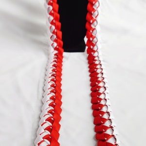 CUSTOM Open-Ended Ribbon Lei | Graduation Lei | Thick, High-Quality Ribbon