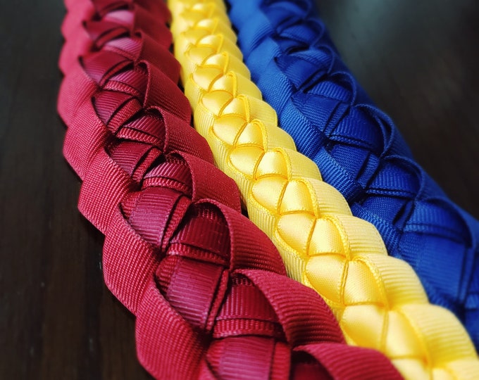 CUSTOM Beautiful Triple Combo Ribbon Lei | Thick, High-Quality Ribbon