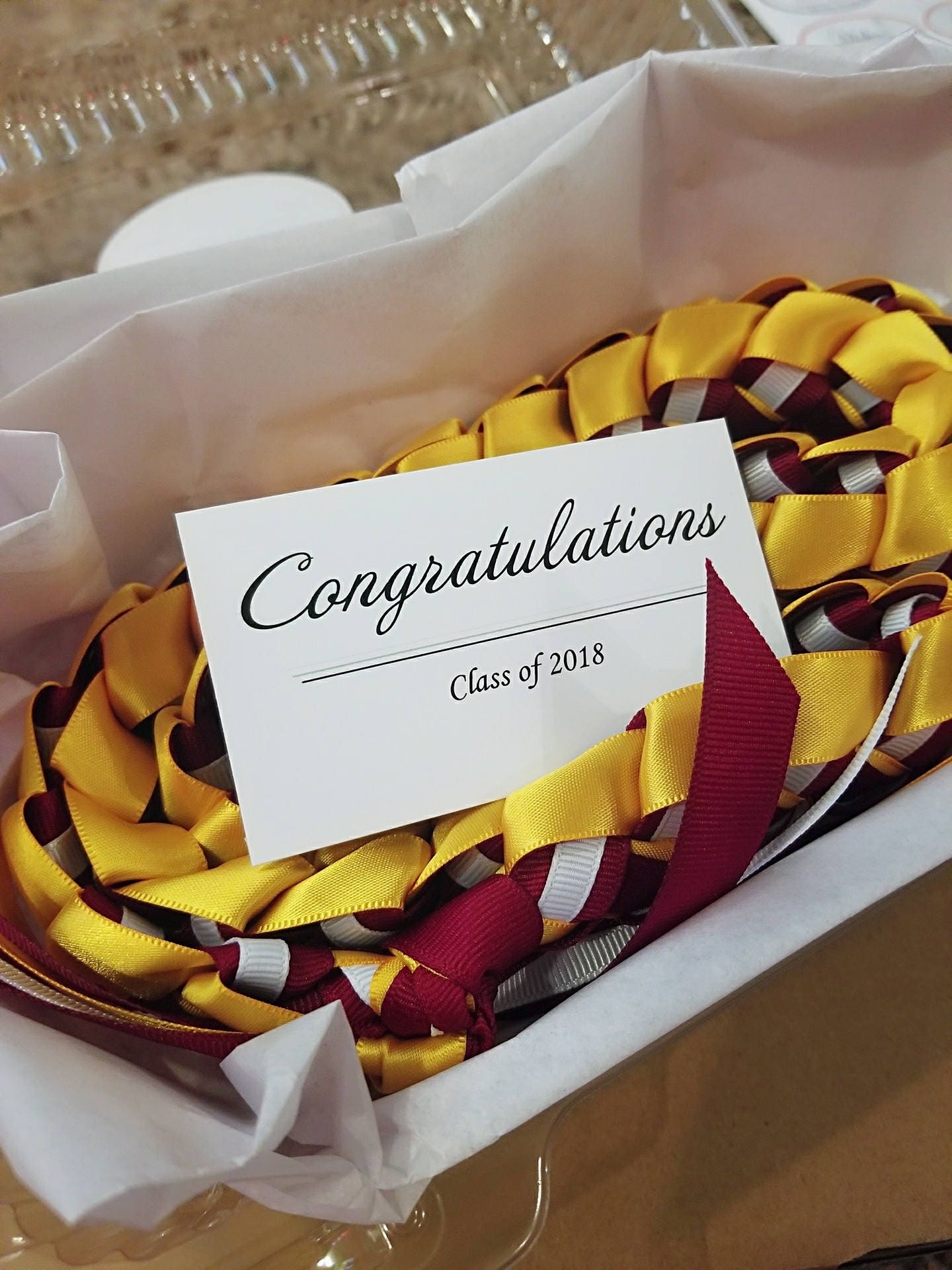 Graduation Ribbon Lei Thick, HighQuality Ribbon