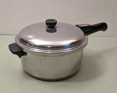 Revere Ware Copper Clad 6 QT Pressure Cooker c1961
