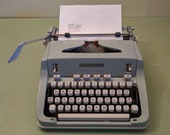 Hermes 3000 Manual Typewriter with Cursive font