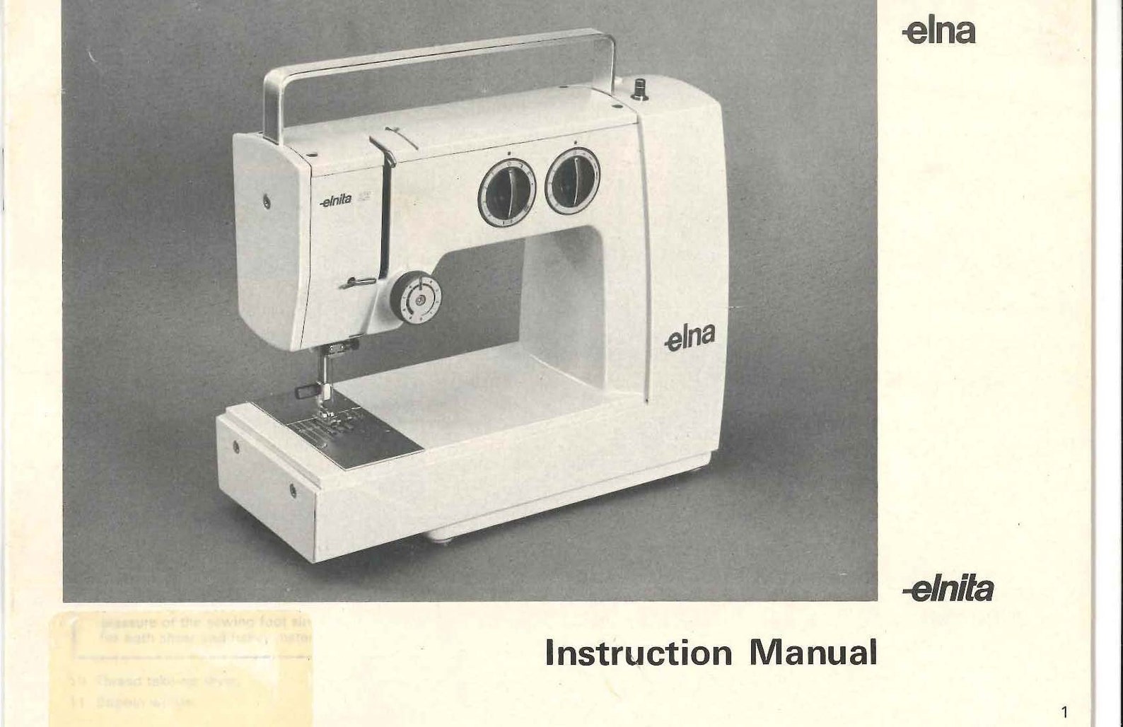 Elna Elnita ZZ Sewing Machine owner's and user's Etsy