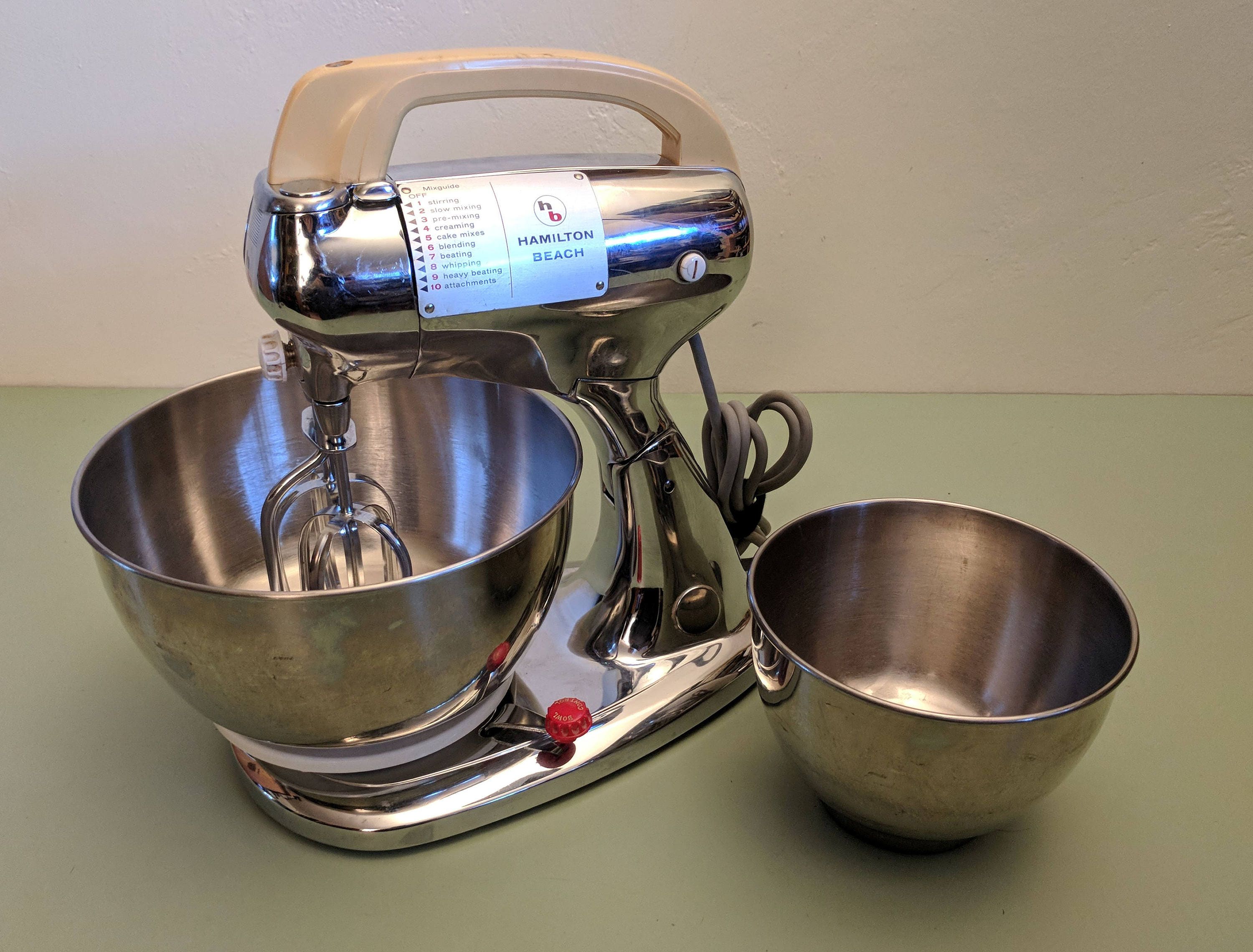 Hamilton Beach Model K 10speed Stand Mixer with Two Original Etsy
