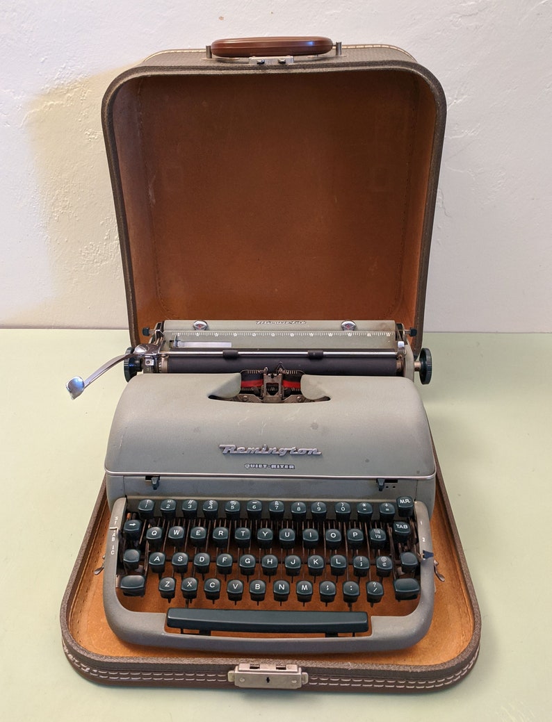 Remington Rand Quiet Riter Manual Typewriter In Seafoam Green Etsy