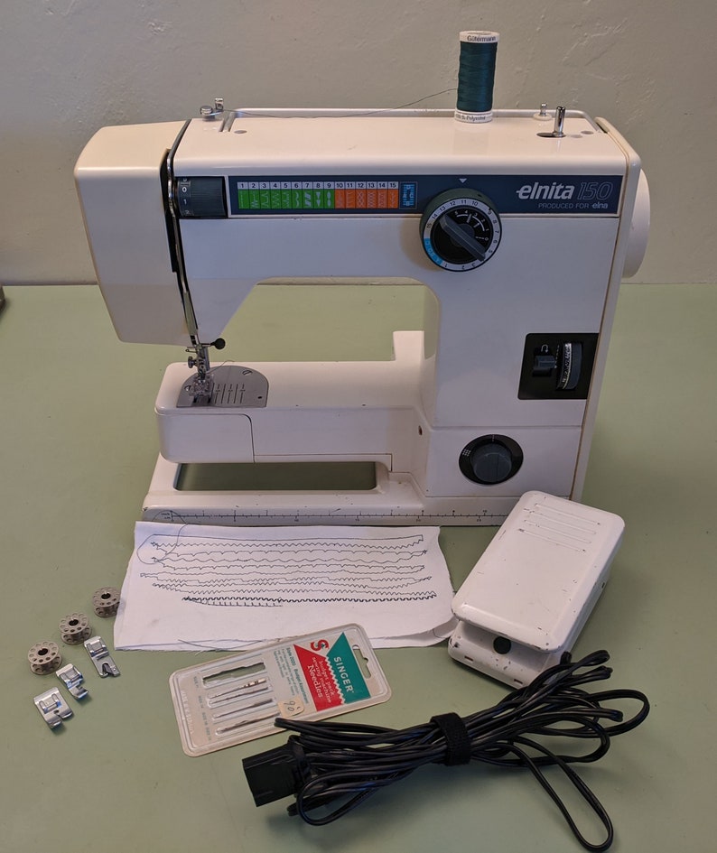 ELNA Elnita Type 150 Free Arm Portable ZigZag sewing machine Etsy