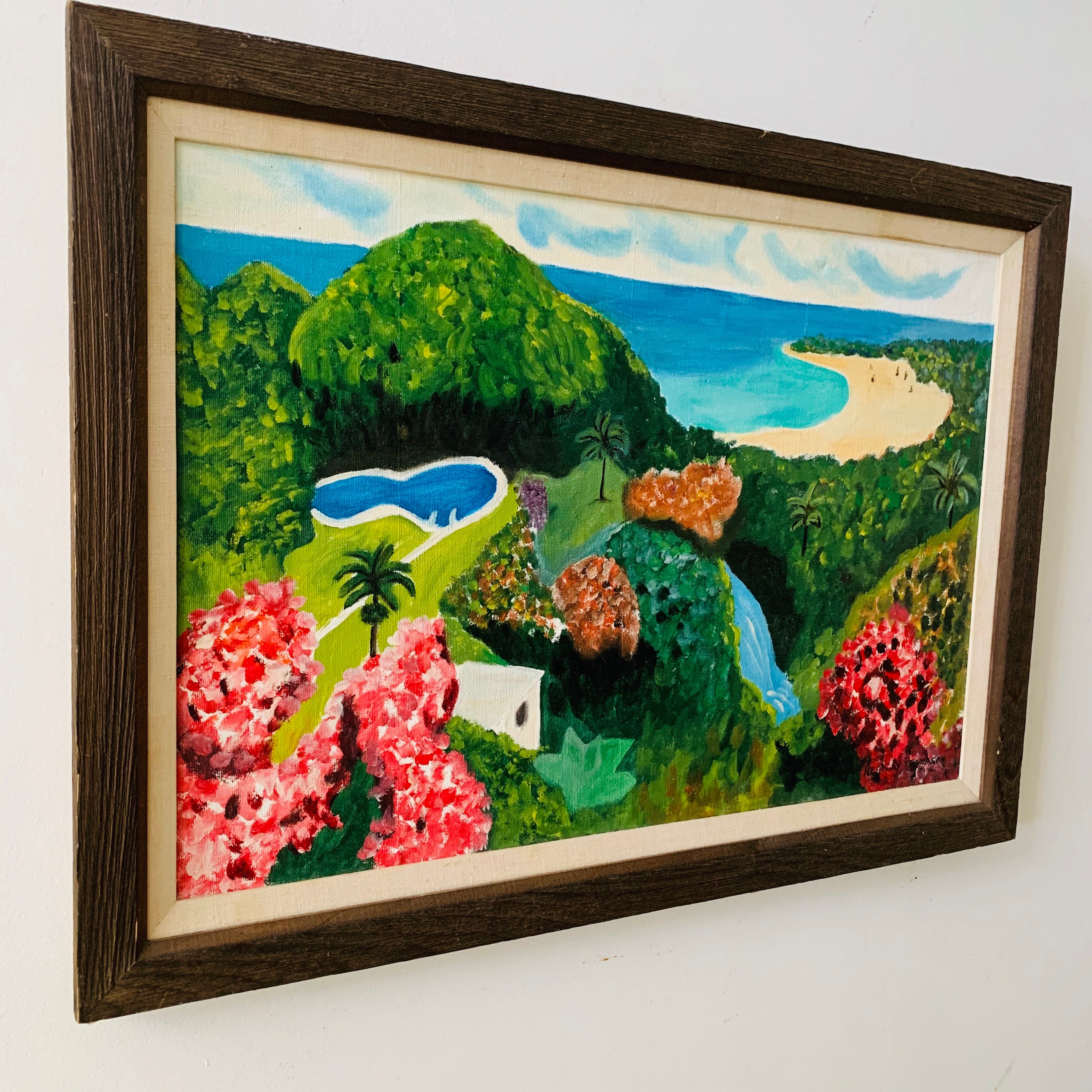 Vintage Absolutely Stunning Original Painting Jamaican Artist Etsy