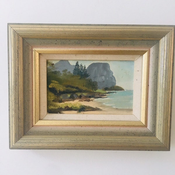 Vintage peinture Lord Howe Island