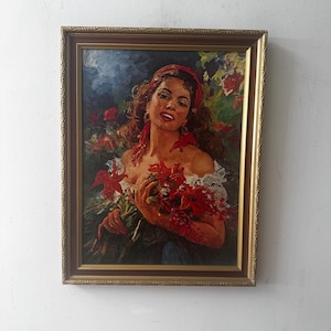 Impresión original Mujer italiana de Giovanni Modonino