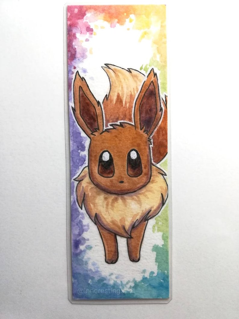 Eeveelutions Laminated Bookmarks Pokémon Eevee Vaporeon Jolteon Flareon ...