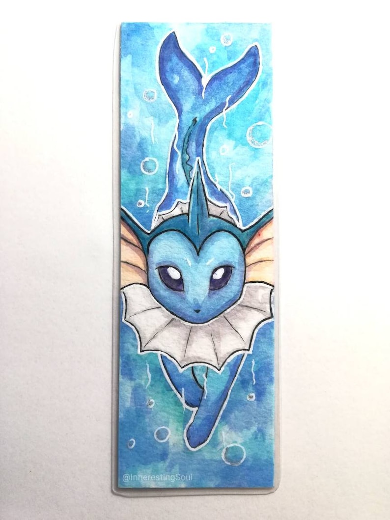 Eeveelutions Laminated Bookmarks Pokémon Eevee Vaporeon Jolteon Flareon ...