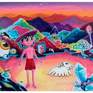 Midnight Gospel Art -  Planet Blank Ball - Clancy (Print)